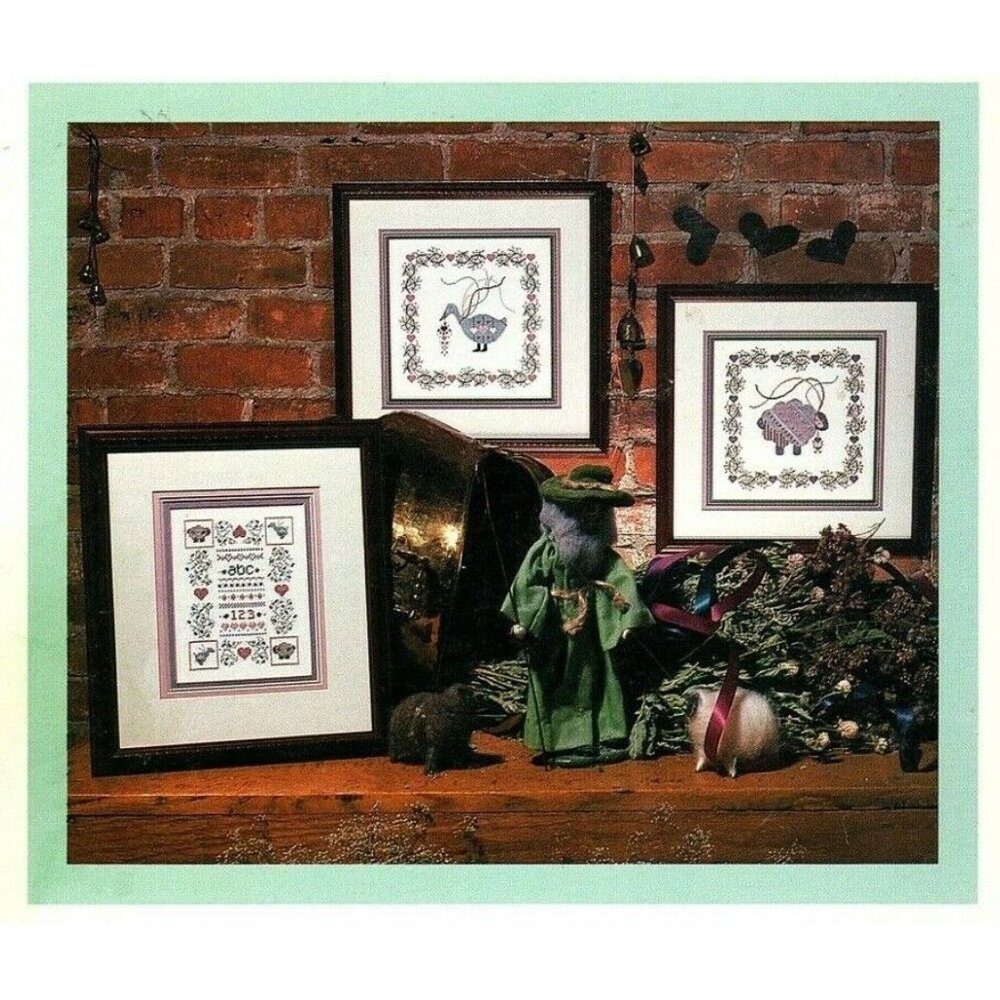 Shepherd's Bush Gentle Flock Sampler Pattern for Counted Cross Stitch 1988